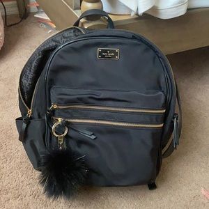 Kate Spade Black Nylon Backpack